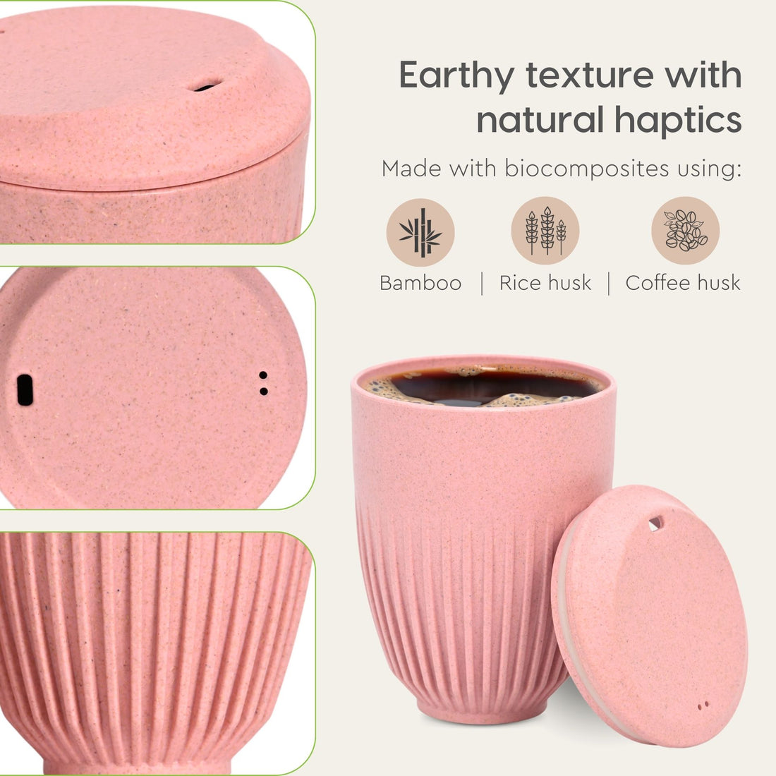 Retro Cup to Go Pink 360 ml