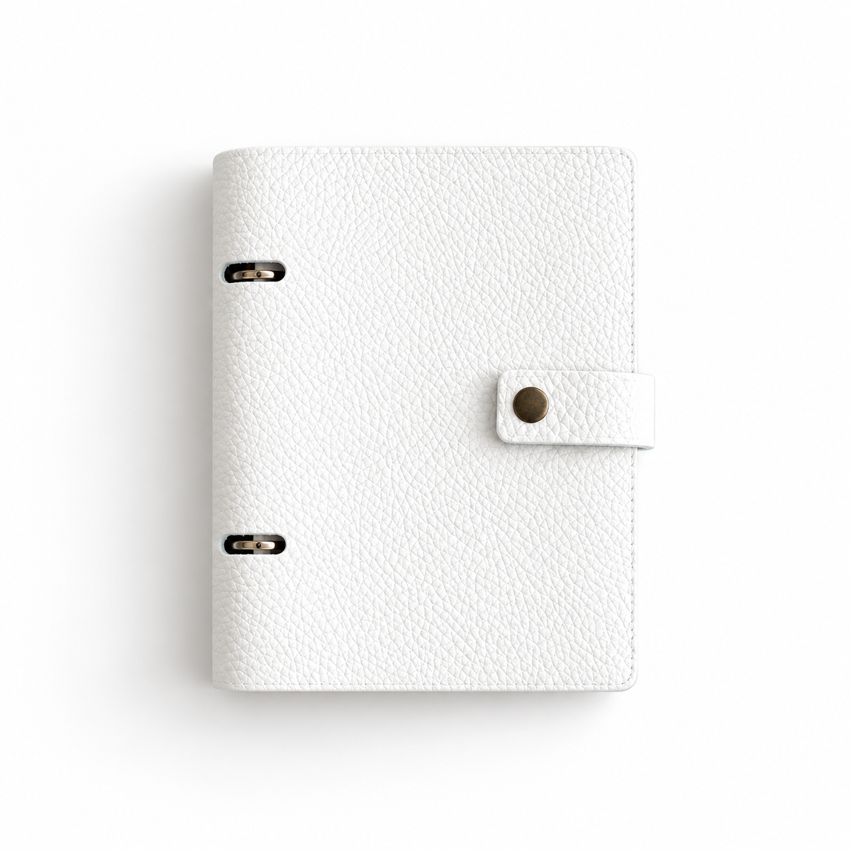 Agenda A6 piele naturala alb