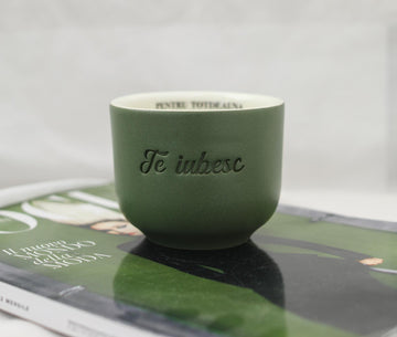 Cana Cappuccino verde TE IUBESC