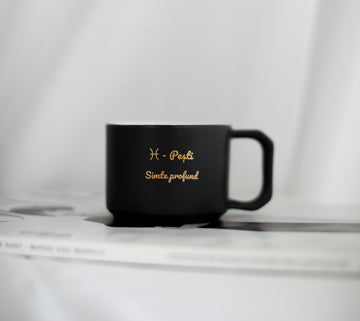 Ceasca zodiac PESTI negru