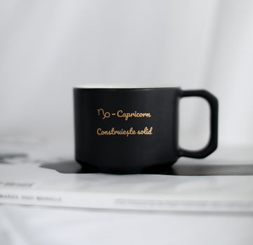 Ceasca zodiac CAPRICORN negru