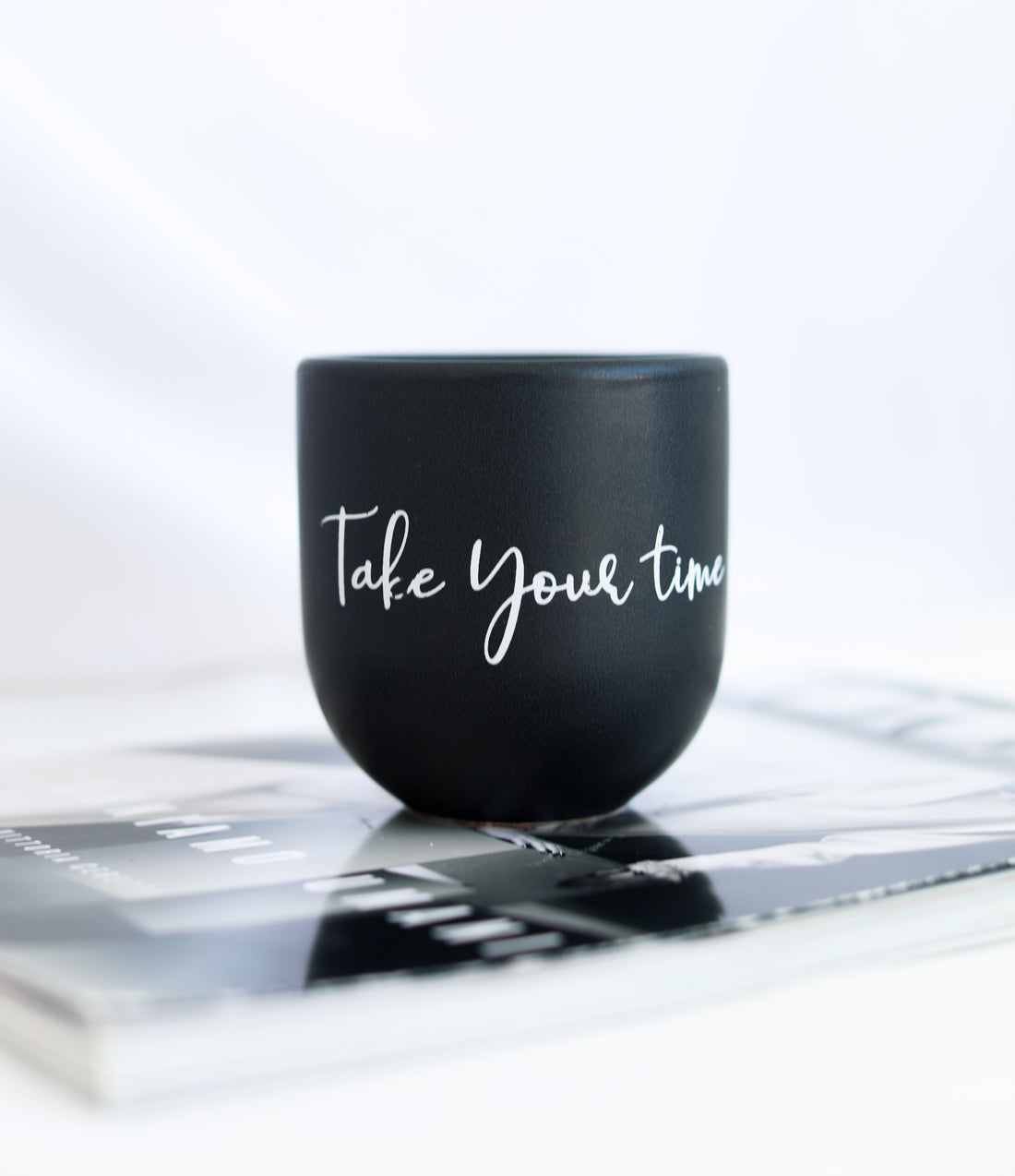 Pahar ceramic Take your time