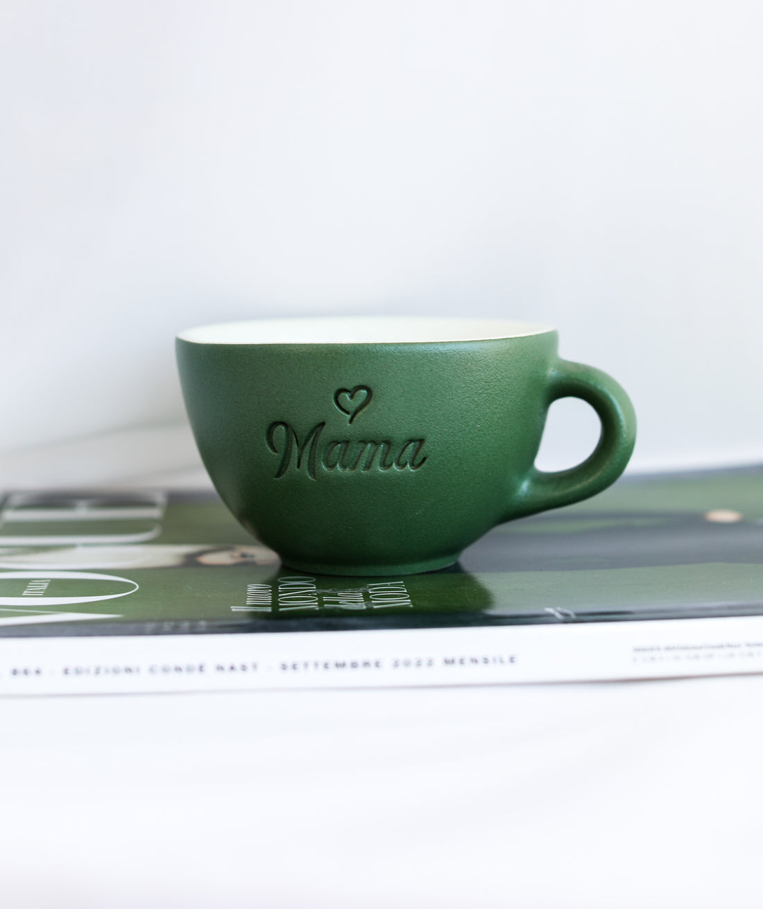Ceasca Mama Verde inchis